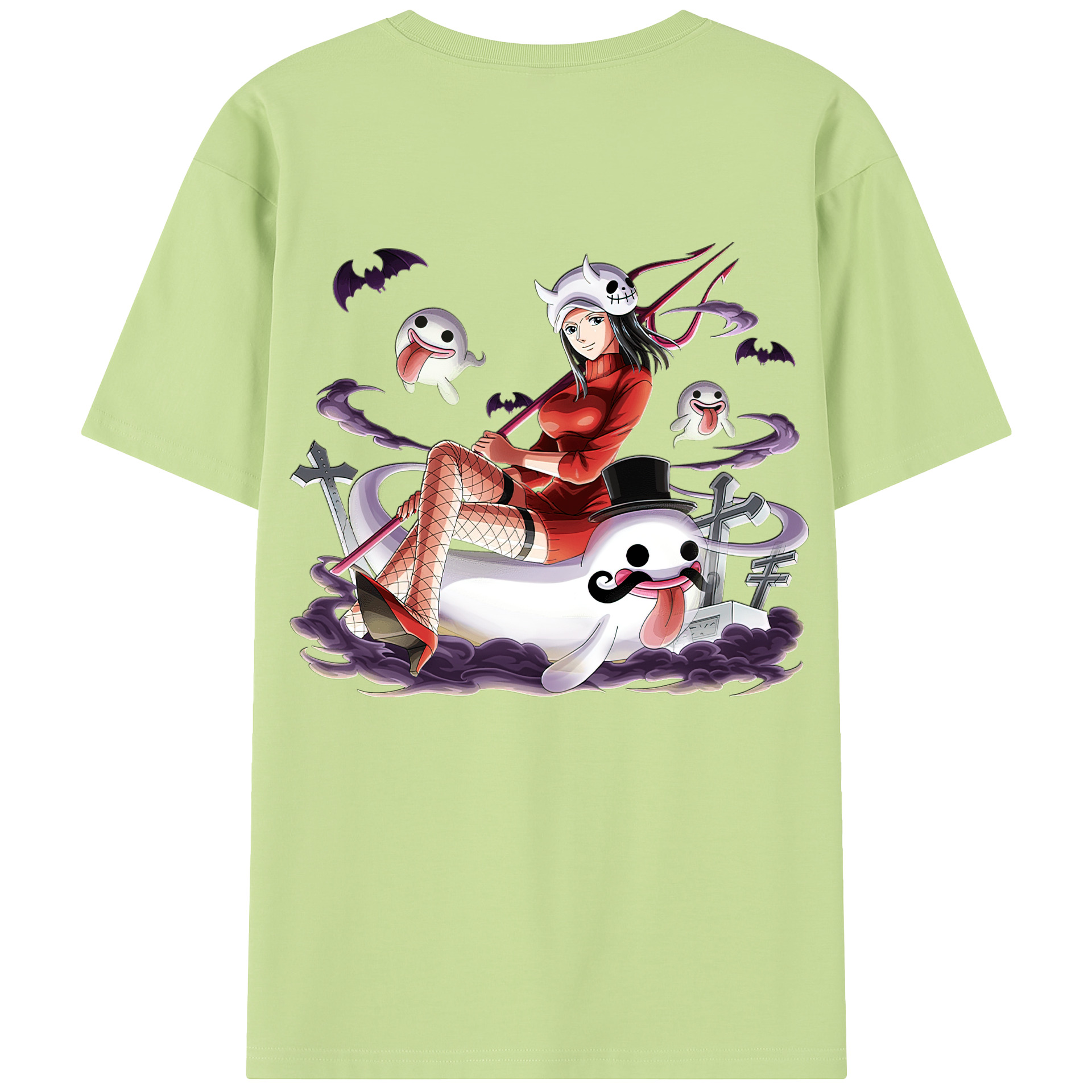 ワンピース ニコ・ロビン ONE PIECE Nico Robin 綿100％半袖Tシャツ（背面プリント）